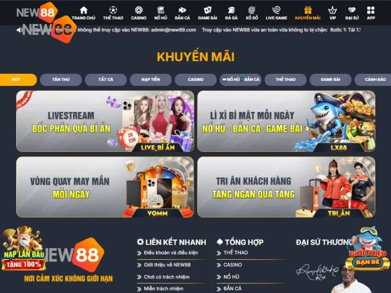 Giới thiệu chương trình Lì xì mỗi ngày trên New88